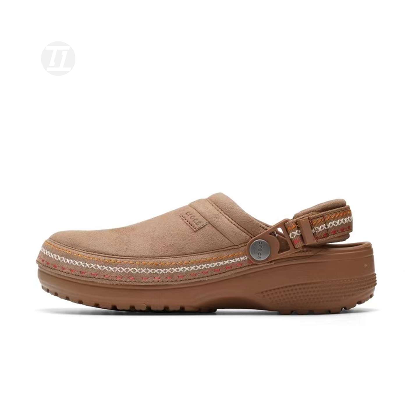 卡骆驰Crocs洞洞鞋缝线Clog