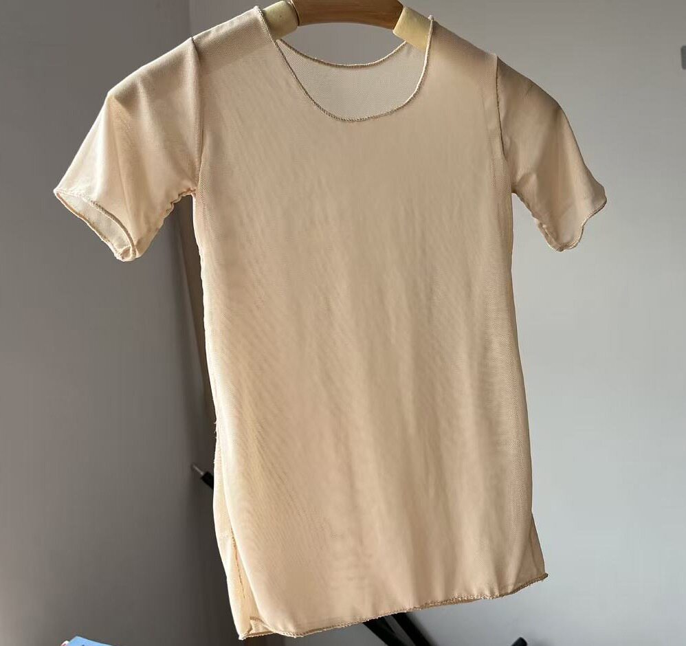 儿童舞蹈打底衫肤色舞蹈衣超薄隐儿童演出服