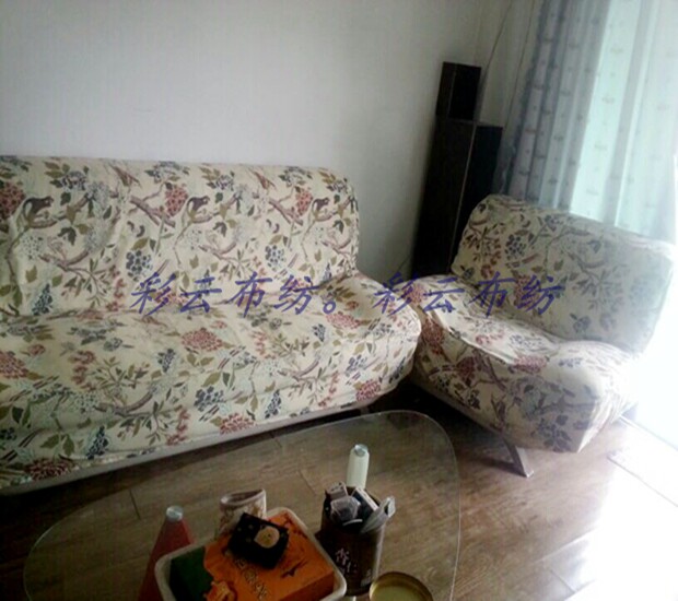 亚麻布沙发套套子单人双人三人罩子防尘沙发床套全包方便拆洗套