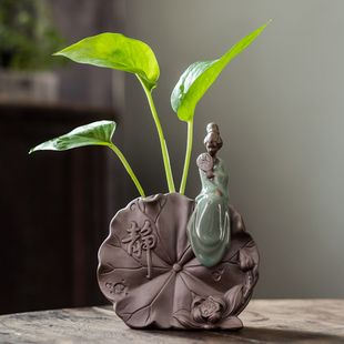 创意绿萝水培花瓶容器鲜花植物插花水养花盆器皿客厅装 饰品小摆件