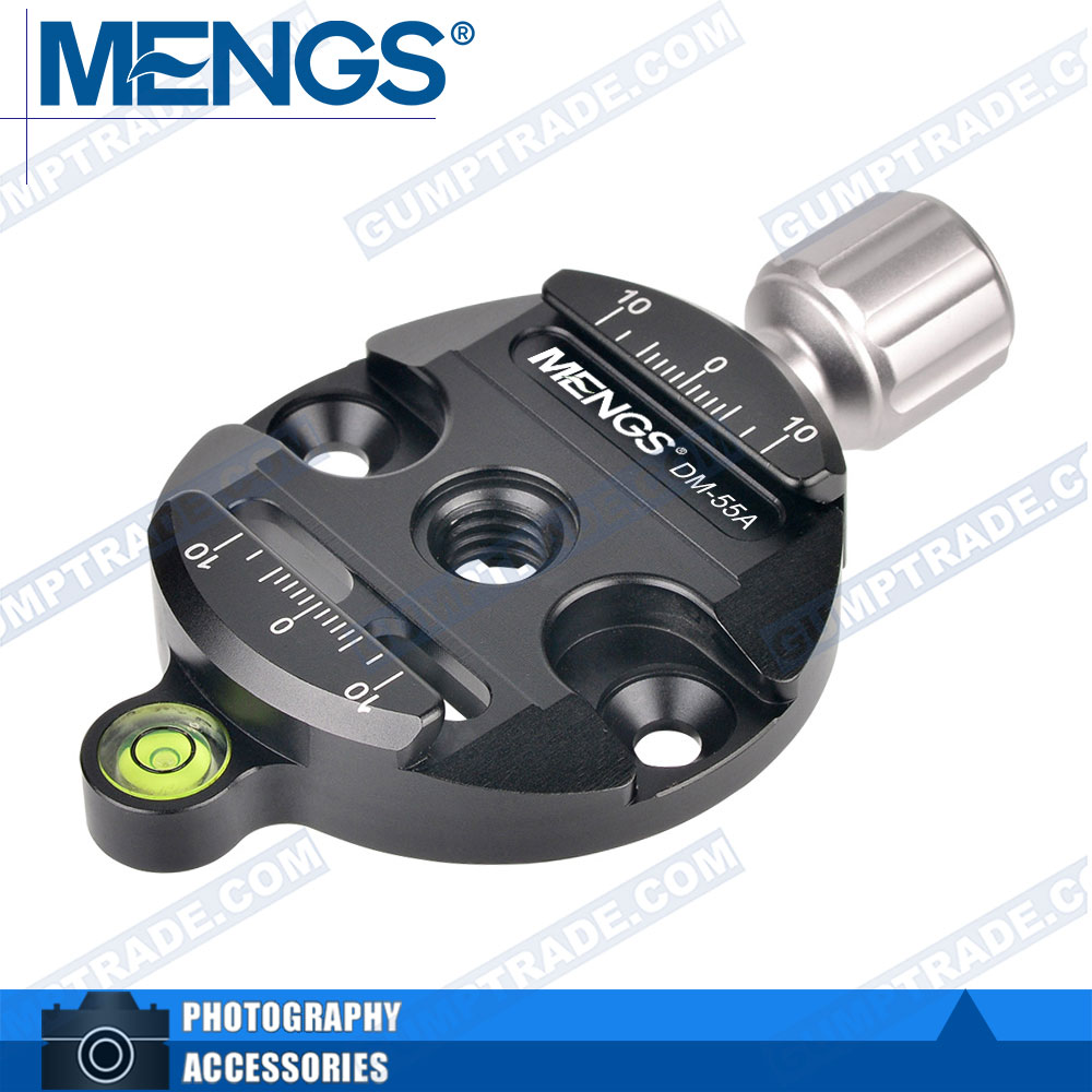MENGS DM-55A 铝合金材质快装板夹座符合阿卡雅佳标准云台