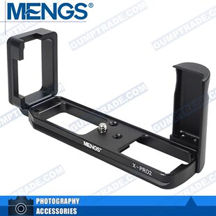 MENGS XPRO2 手柄富士X-PRO2 L型快装板竖拍板阿卡云台夹座三脚架