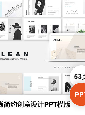 时尚简约公司宣传介绍品牌全案提案PPT模版