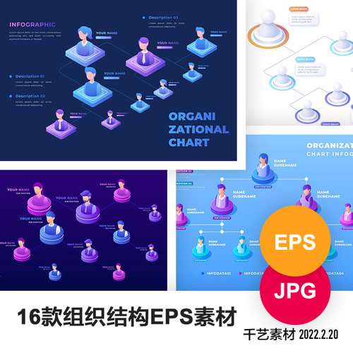 3d立体组织结构图ai素材企业团队介绍人物关系架构设计jpg图模板