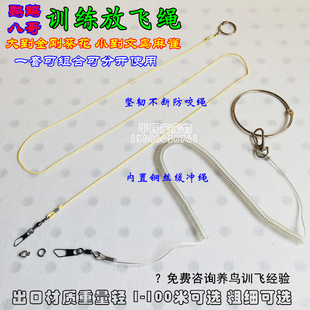 超轻脚链 外出遛鸟飞绳子 伯劳训练绳 虎皮牡丹玄凤鹦鹉放飞绳