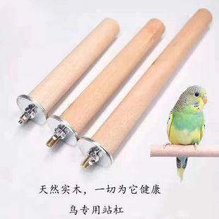 木站杆天然实木站棍站杠原木棒虎皮牡丹鹦鹉松鼠龙猫站棒鸟笼配件