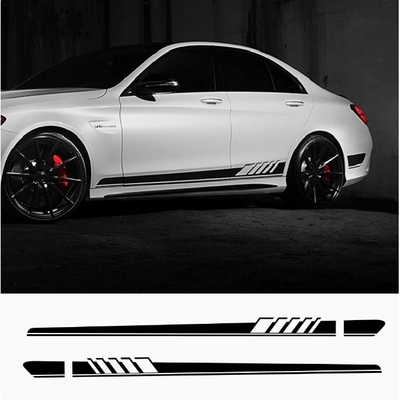 适用AMG奔驰C63C43E63S E53A级E级C级C260GT50侧裙改装车贴纸拉花