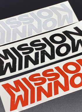 F1系列赞助商LOGO MISSION WINNOW头盔贴车贴3M反光贴纸