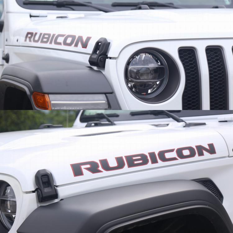 牧马人JL罗宾汉撒哈拉JK机盖英文卢比肯4XE引擎盖装饰拉花车贴纸