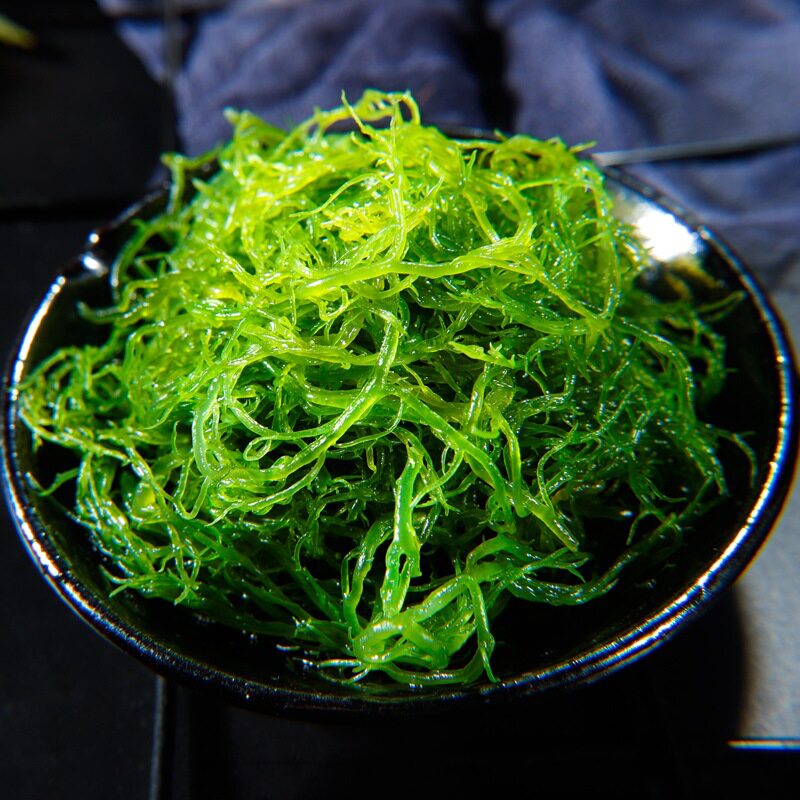 龙须菜新鲜盐渍海发菜500g海藻沙拉食用海野菜袋装凉拌菜火锅食材
