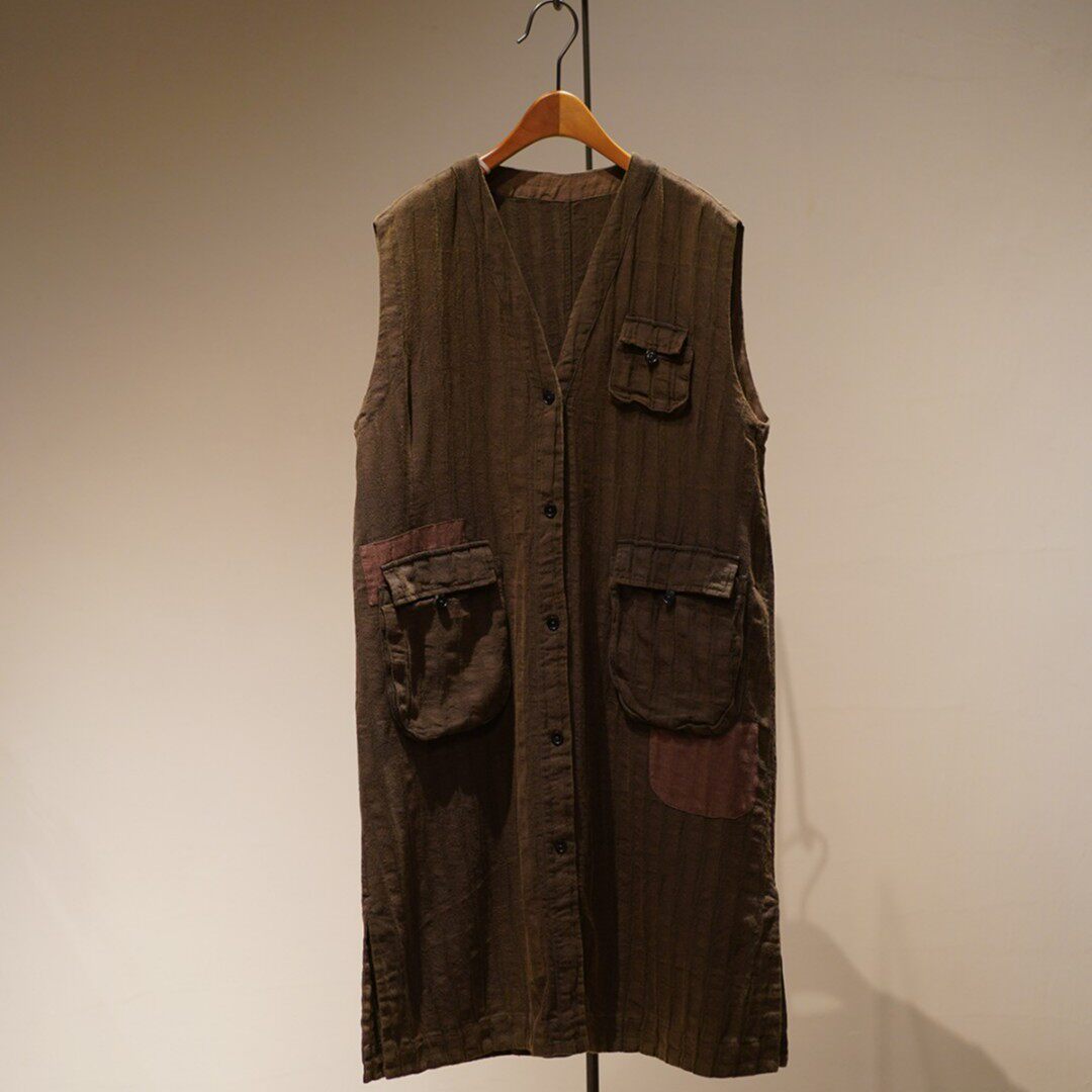 布衣分享 衣路走来 25073 阿凡提条纹长马甲