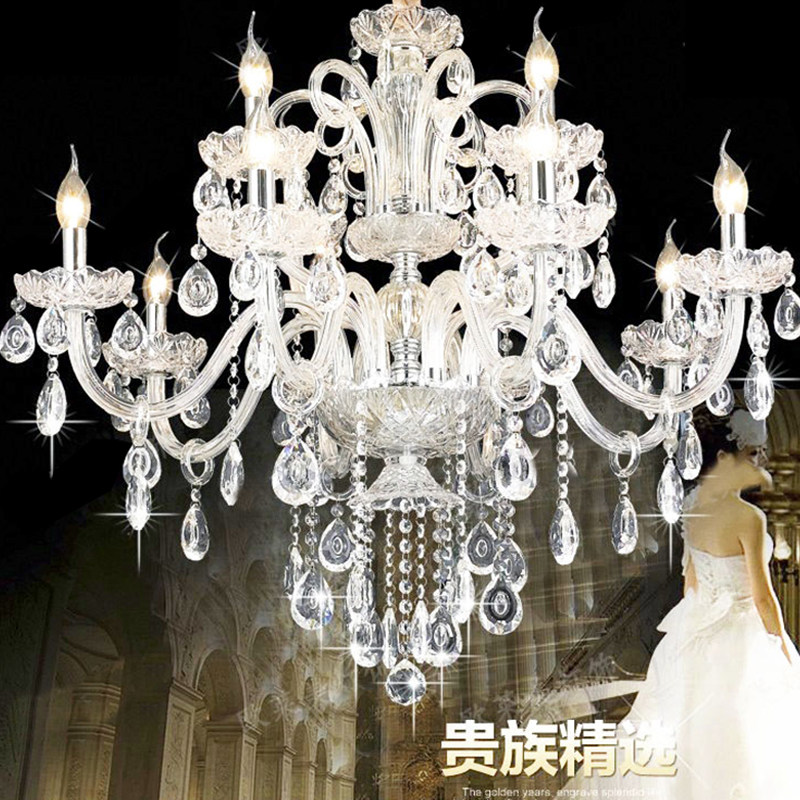 欧式吊灯水晶灯客厅灯简约现代大气轻奢餐厅灯简欧卧室灯轻奢灯具