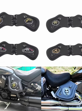 哈雷883夜行者X48力帆V16黑旗500改装发动机排气管防烫护腿隔热垫