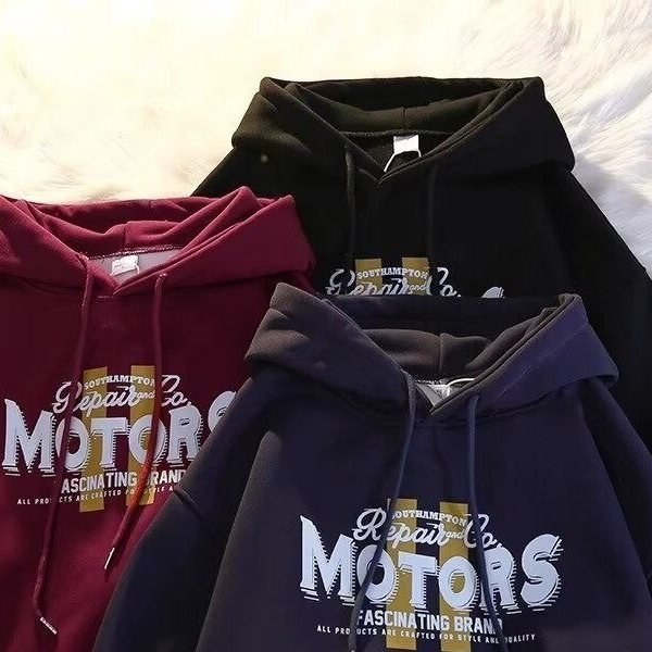 美式复古连帽卫衣男2025新款秋冬季加绒潮牌百搭高街宽松上衣外套,男装,卫衣,淘宝优惠券,粉丝福利购,淘宝优惠卷