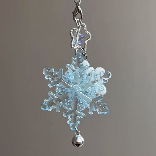 【雪花之约】雪花挂件相机ins风包包手机链礼物挂件ccd挂绳清冷风