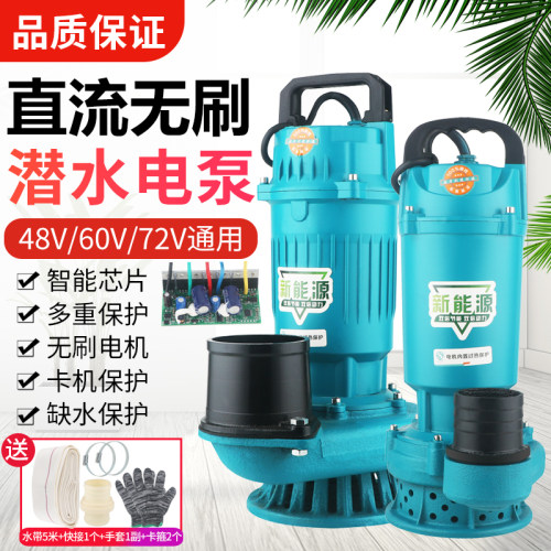0智能大流量电瓶车潜水泵