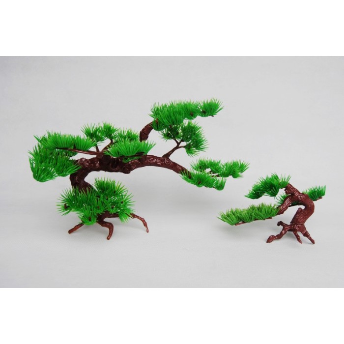 仿真迎客松假山盆景鱼缸