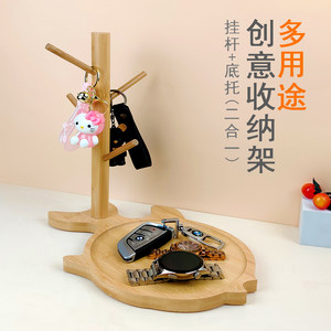 全竹玄关收纳架实惠多用途多功能