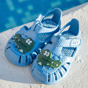 西班牙igor夏季新款儿童沙滩凉鞋魔术贴轻便涉水鞋男女童卡通凉鞋