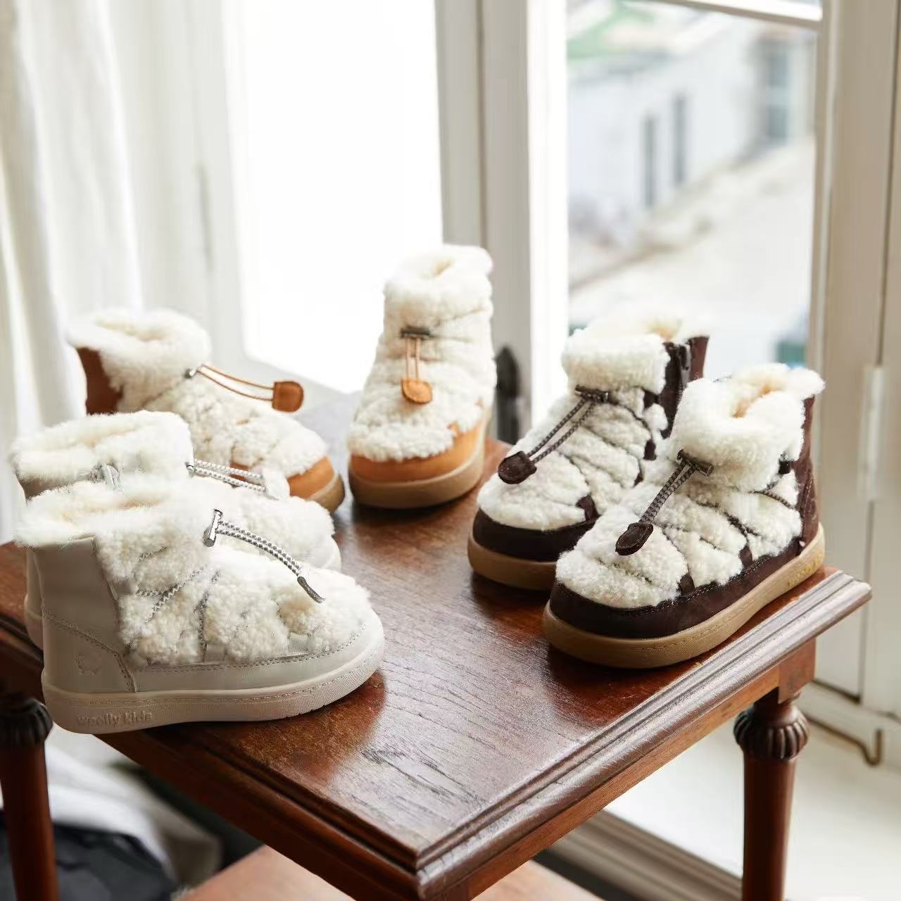 woollykids儿童皮毛一体雪地靴