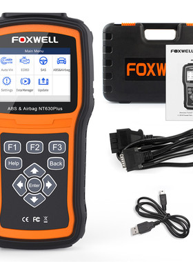 Foxwell NT630 PLUS OBDII 发动机诊断ABS SRS读码 清码 读数据流