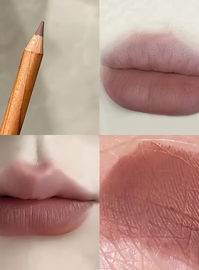 Matte Lipstick Pen Gradient Lip Liner Red Brown Velvet Lipst