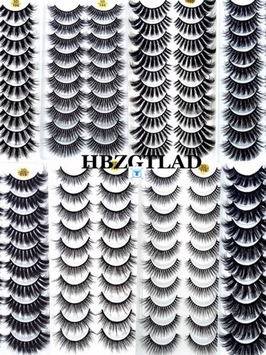 NEW 3/5/10 pairs 100% Real Mink Eyelashes 3D Natural False