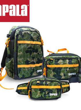 Rapala乐伯乐丛林系列钓鱼背包腰包斜挎包路亚便携工具包渔具包