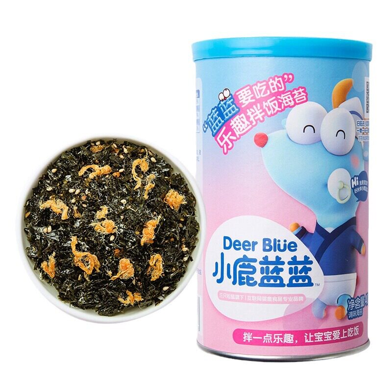 正品小鹿蓝蓝拌饭海苔碎调味下饭拌饭儿童零食品牌