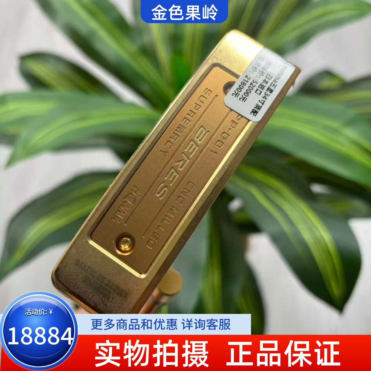 高尔夫球杆 正品全新BERES PP-001五星男士条形推杆34寸碳素杆身
