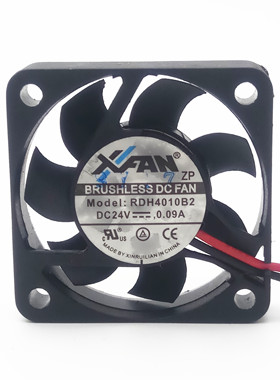 原装欣瑞联 RDH4010B2 24V 0.09A 4010 4cm 2线 静音设备散热风扇