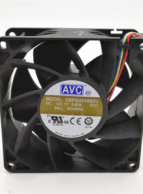 原装 AVC DBPG0938B2U Y001 12V 3.6A 9038 9CM 服务器散热风扇