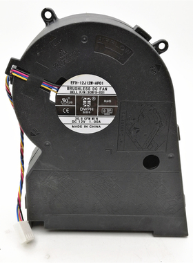 原装 EFH-12H12W-AP01 12V 1.0A 4线 一体机散热风扇涡轮鼓风机