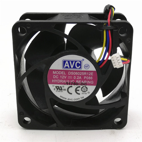 原装AVC DS06025R12E 6cm 6025 12V 0.2A pwm静音电脑CPU散热风扇