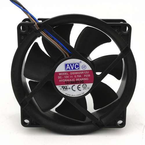 全新原装 AVC DS08025R12U P239 8025 12V 0.7A 8CM CPU散热风扇