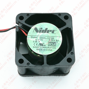 12T2G 12V 0.29A 原装 4cm D04XL 4028 服务器电源散热风扇 Nidec