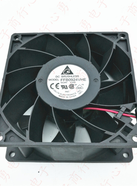 原装 FFB0924VHE 24V 0.42A 9038 9cm 变频器2线加压散热风扇