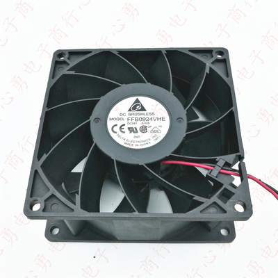 原装 FFB0924VHE 24V 0.42A 9038 9cm 变频器2线加压散热风扇