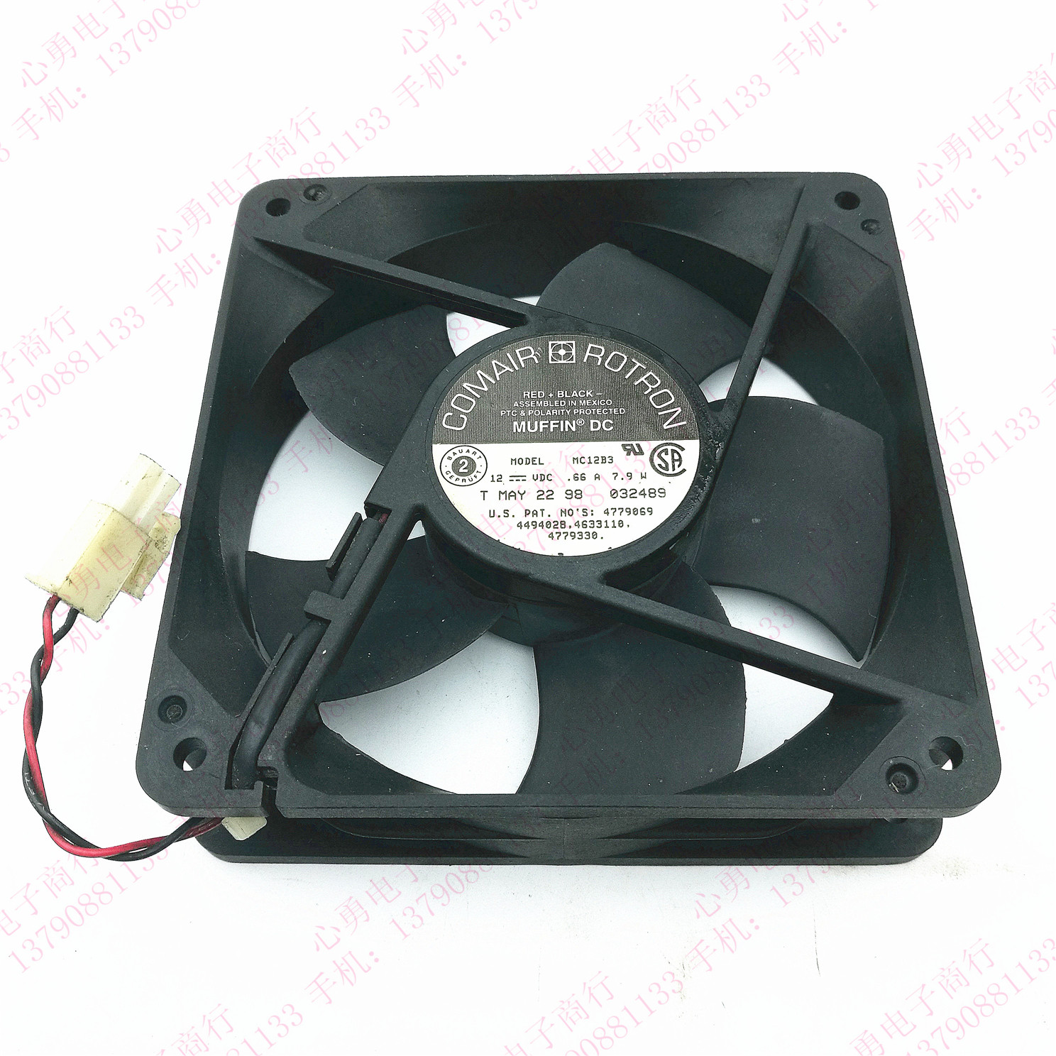 原装康姆罗顿 COMAIR MC12B3 12V 0.66A 7.9W 12032 12CM散热风扇