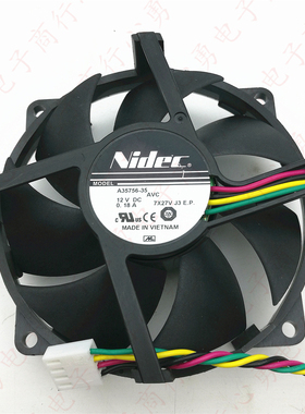 原装 Nidec A35756-35 12V 0.18A  4线PWM 电脑CPU静音散热风扇