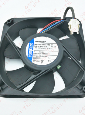 原装ebmpapst 4414FN/2HP 12025 24V 500mA 12W 3线 设备散热风扇