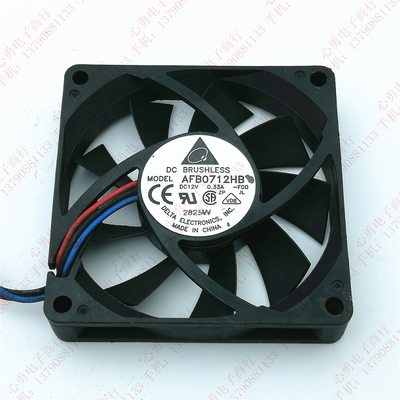 原装 台达 AFB0712HB 12V 0.33 -FOO 7015 7CM CPU 电源散热风扇