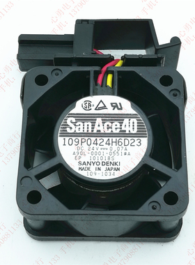 原装 Sanyo 109P0424H6D23 24V 0.07A 4CM FANUC配件 发那科风扇