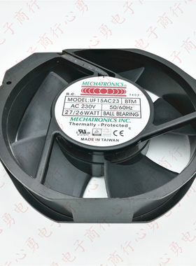 台湾 MECHATRONICS UF15AC23/C12 BTM AC230V 17238 机柜散热风扇