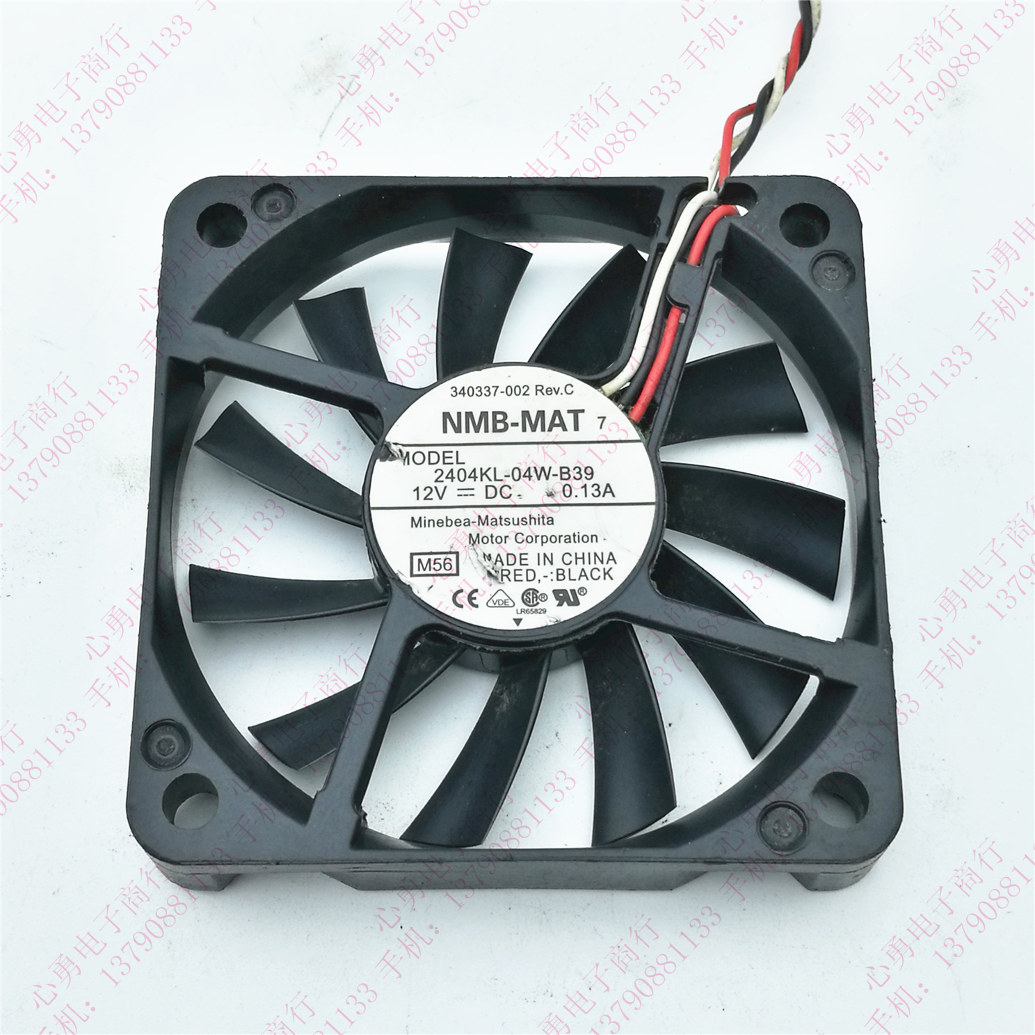 原装 NMB 2404KL-04W-B39 12V 0.13A 6010 6CM 静音 电源散热风扇
