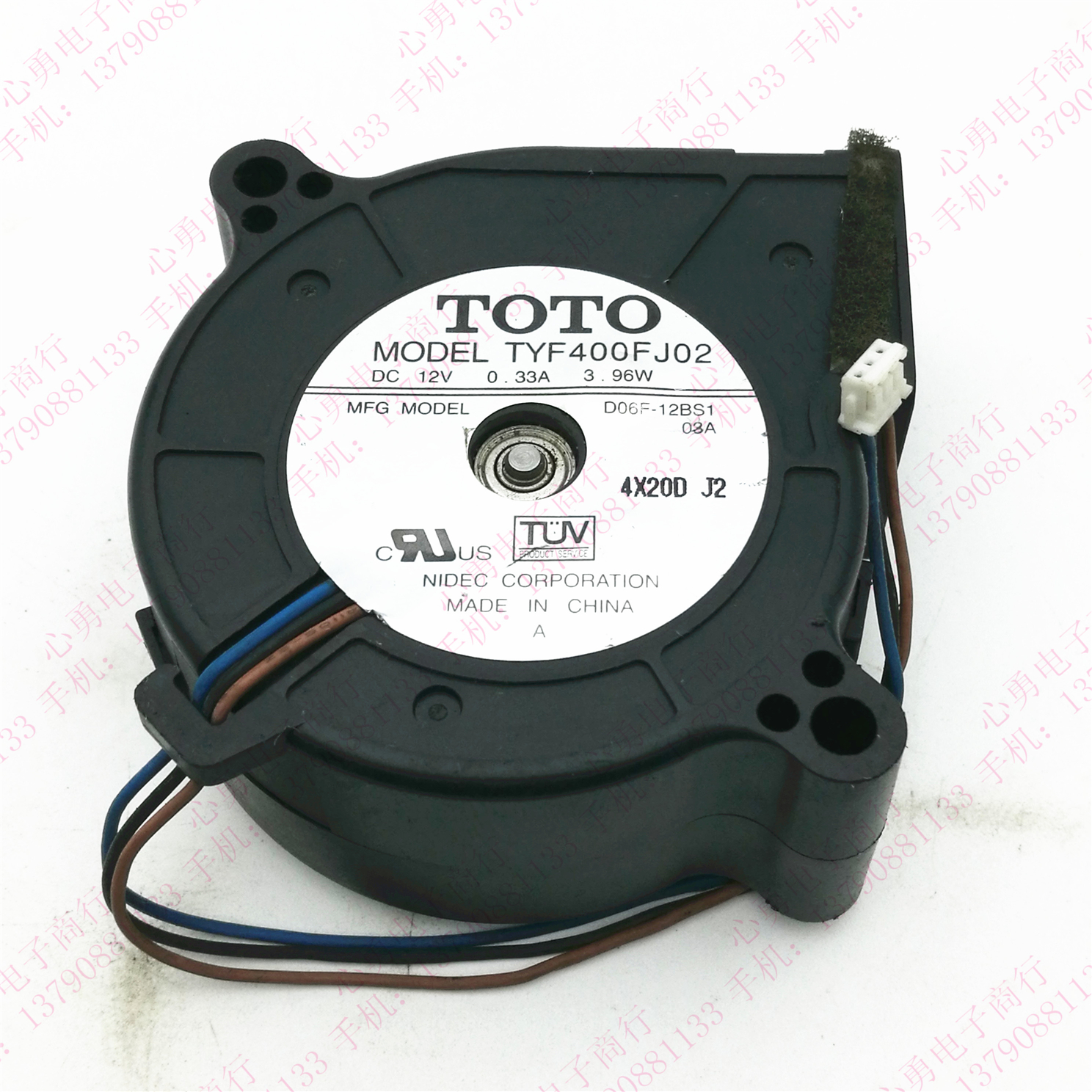 原装正品 TOTO 6025 12V 0.33A TYF400FJ02 D06F-12BS1投影机风扇