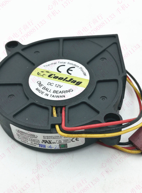 原装台湾EVERFLOW B126015BU 12V 0.4A 6CM 6015涡轮风扇1U服务器