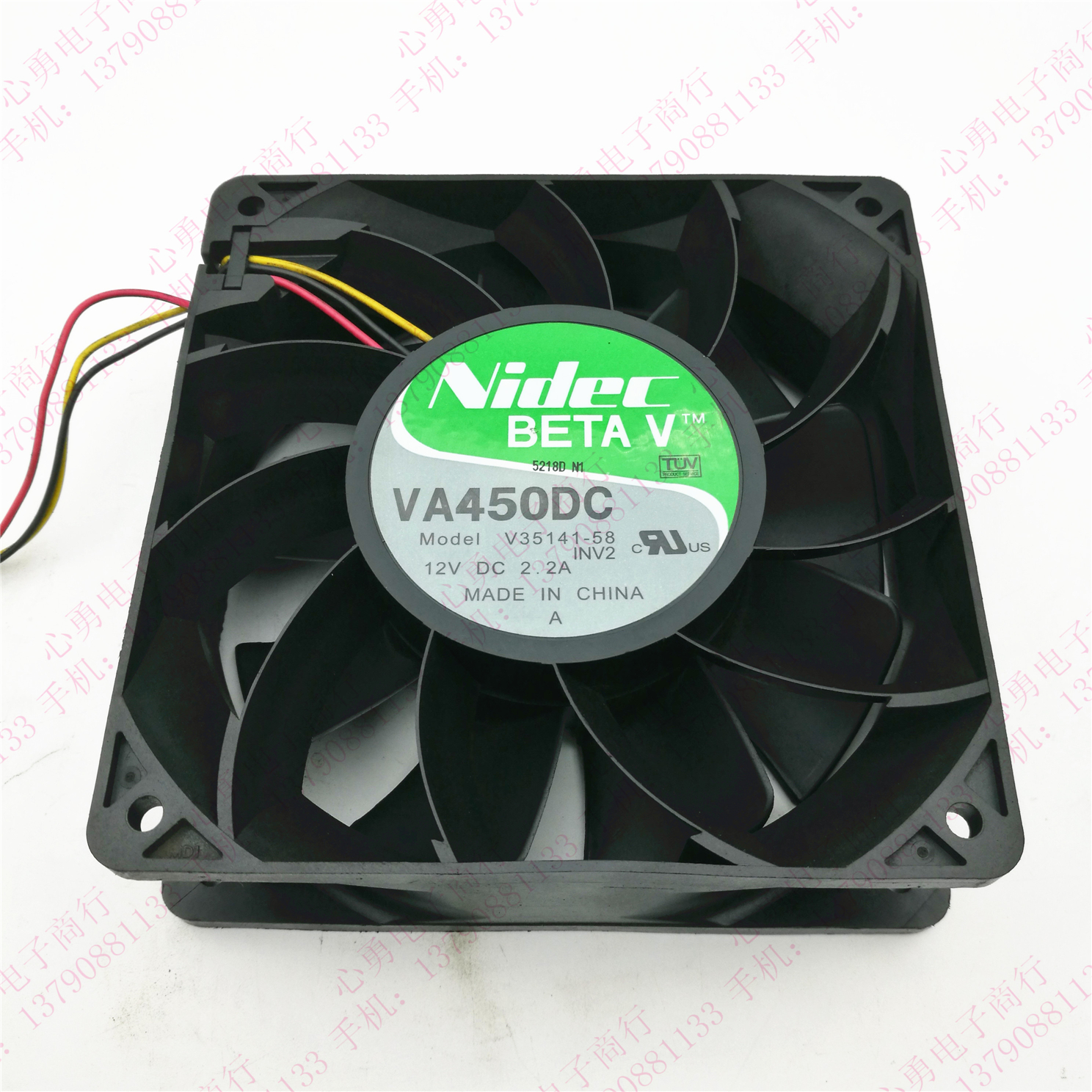 原装 NIDEC V35141-58 12038 12V 2.2A HP惠普 ML350 G4 机箱风扇