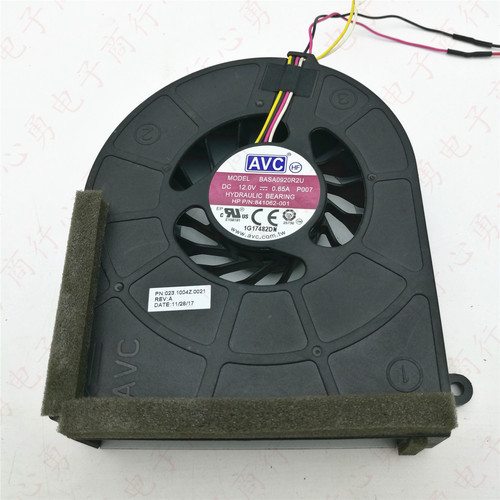 原装 AVC BASA0920R2U 12V 0.65A P007 4线 一体机涡轮散热风扇