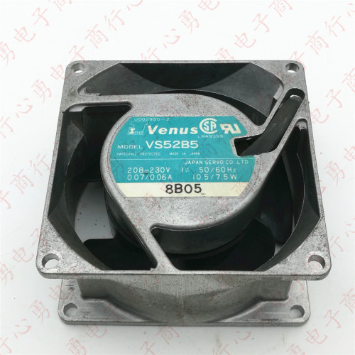 原装 VENUS VS52B5 208-230V 0.07/0.06A 8038 8cm 交流风扇 风机